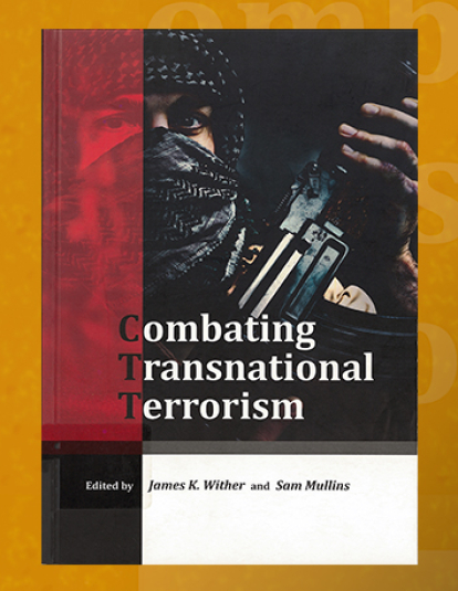 Cover of Combating Transnational Terrorism, showing a man with with face covered holding a gun.