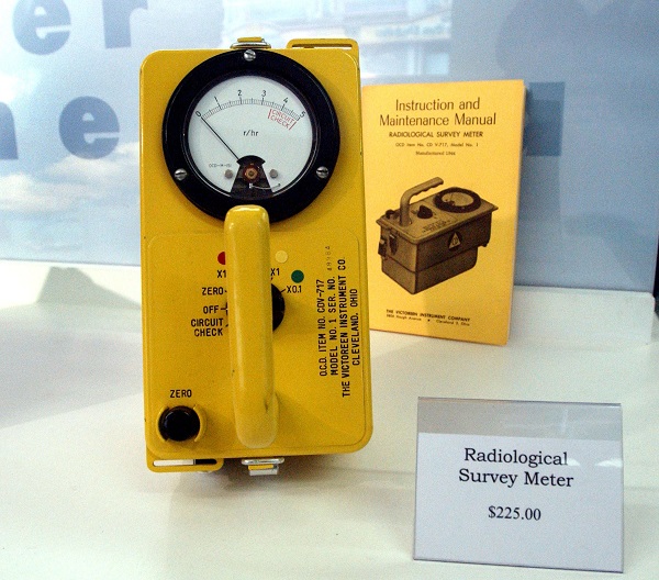 A radiological survey meter