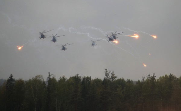 Zapad-2017 joint Russian-Belarusian strategic military exercises, September 18, 2017 Luzhsky training ground, Leningrad Region.