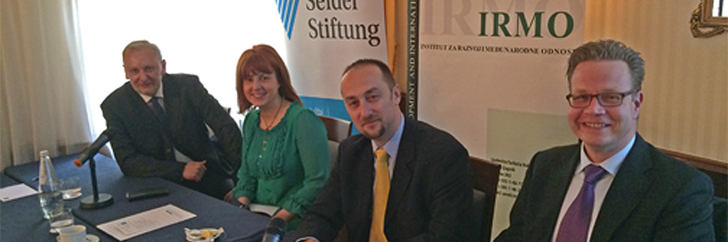Dr. von Muenchow Moderates Panel Discussion on European Security in Zagreb, Apr. 29