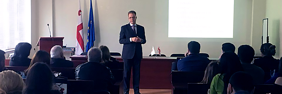 Marshall Center Professor Lectures at Three Universities in Georgia