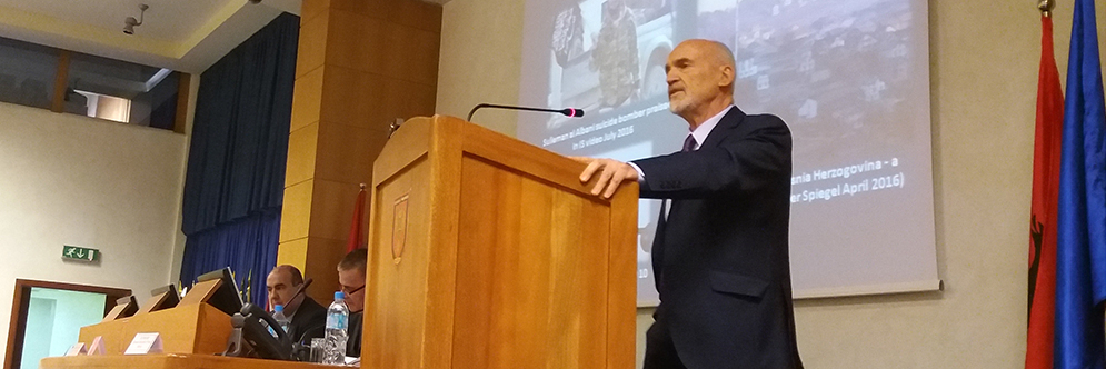 Wither Speaks On Terrorist Threats in Balkans at Tirana Conference