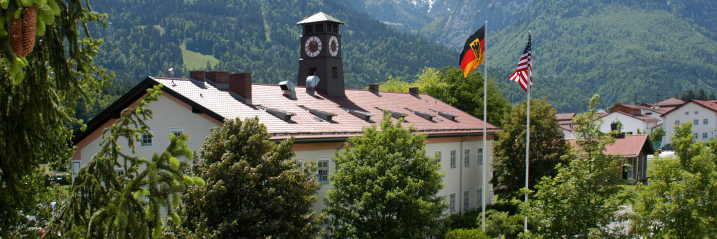 GCMC Clocktower with Flags