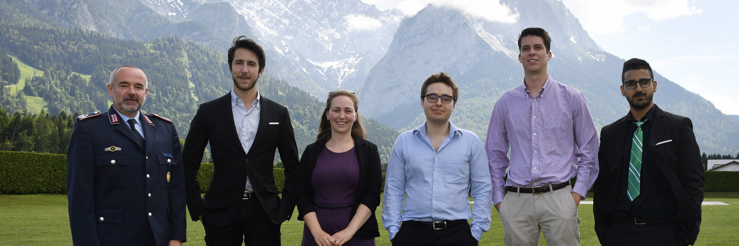A photograph of Interns at the George C. Marshall Center.