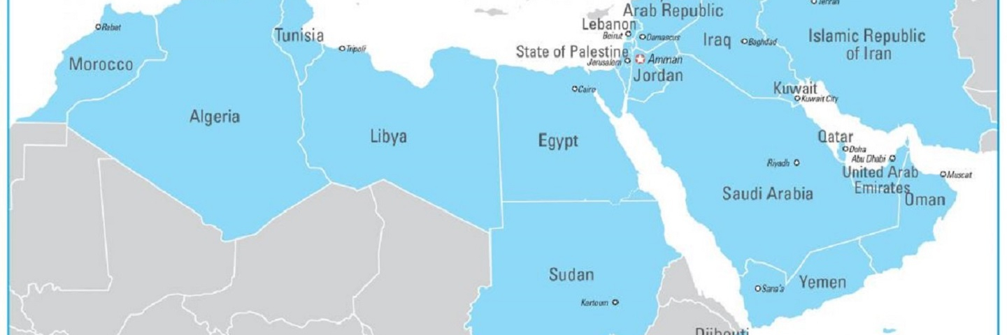 Map of the Middle East and North Africa