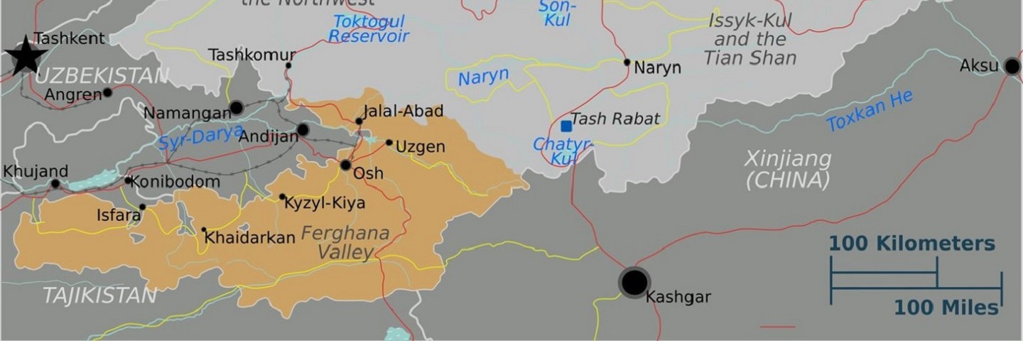 Ferghana Valley map