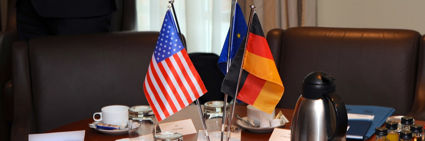 German, US & EU Flags