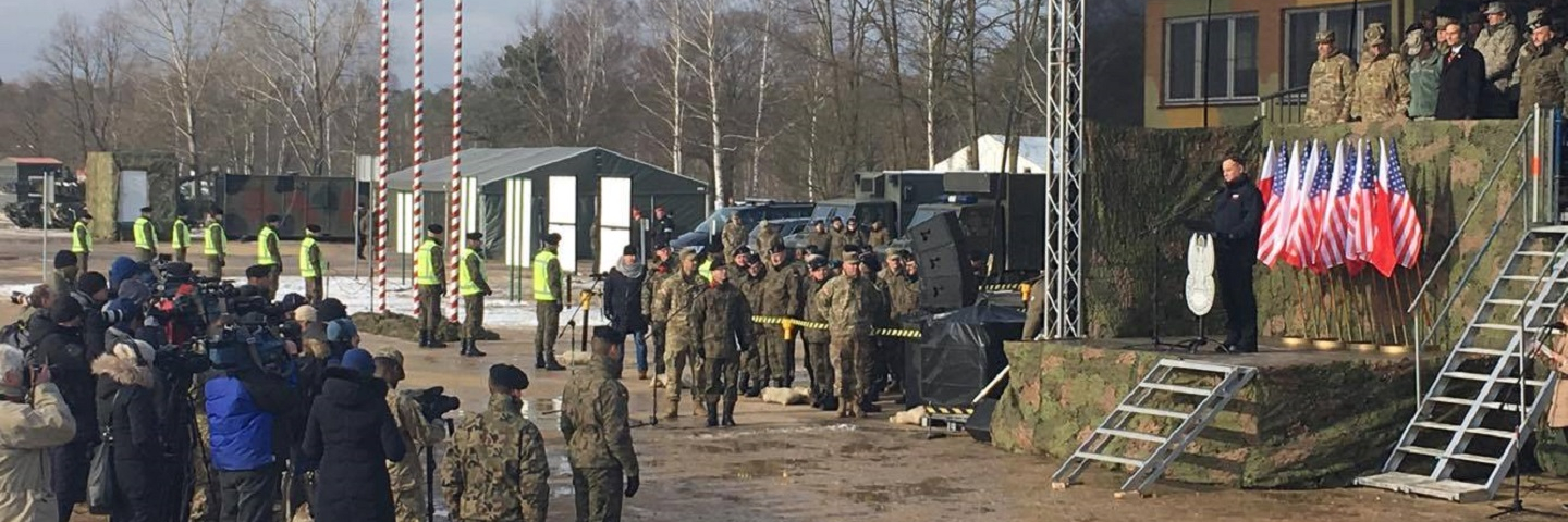 Iron Soldiers stand ready in light of Russia's invasion into Ukraine, January 30, 2017.