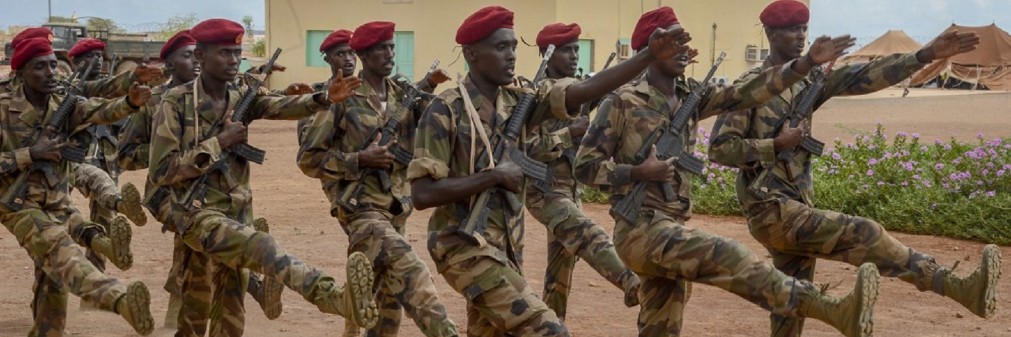 Members of the Djiboutian Army’s first ever Rapid Intervention Battalion (RIB), graduated from training following a culminating exercise at a site outside Djibouti City, May 3, 2018.