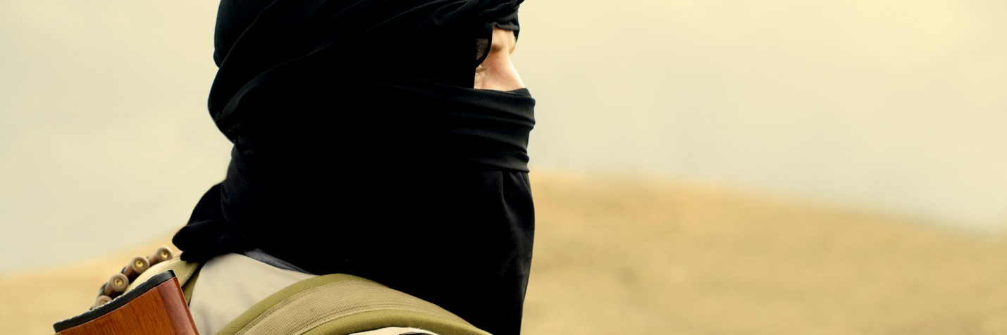Hooded militant