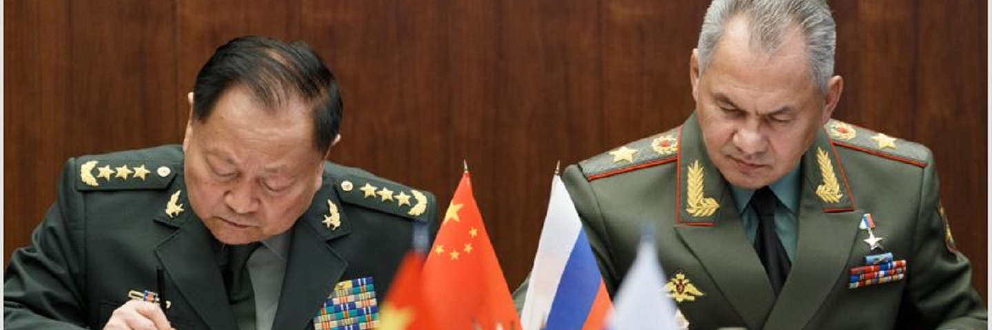 The Russian Defence Minister General of the Army Sergei Shoigu held talks with General Zhang Youxia, Vice Chairman of the Central Military Commission of the People's Republic of China.