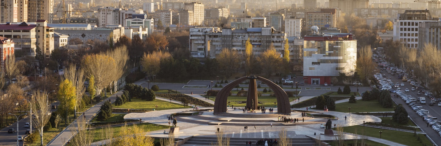 Victory Square near Kyrgyz Range, Bishkek, Frunze, Kyrgyzstan