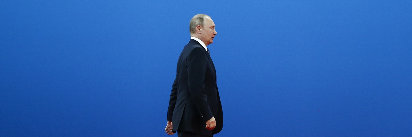 BEIJING, CHINA - MAY 14: Russian President Vladimir Putin attends the opening ceremony of the Belt and Road Forum on May 14, 2017 in Beijing, China. The Belt and Road Forum focuses on the One Belt, One Road (OBOR) trade initiative.