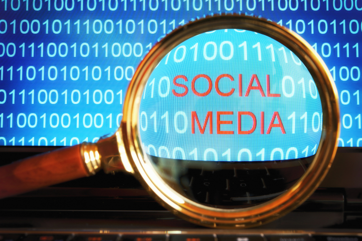 Social Media code under a magnifying glass