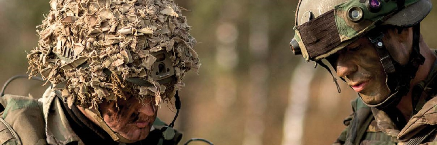 two soldiers in the field
