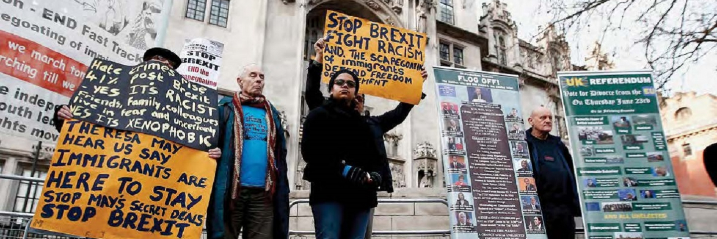 Protest over Brexit