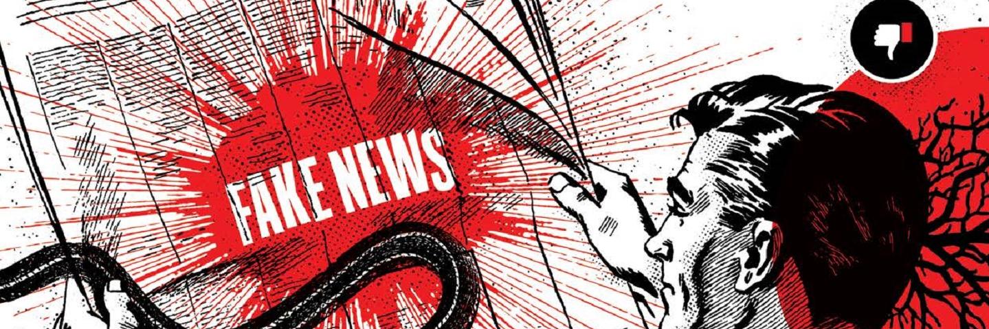 Snake coming out of newspaper