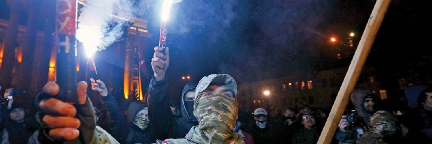 Protester in Russia