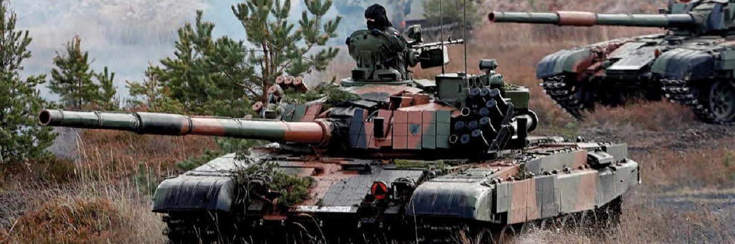 Tanks rolling in the field