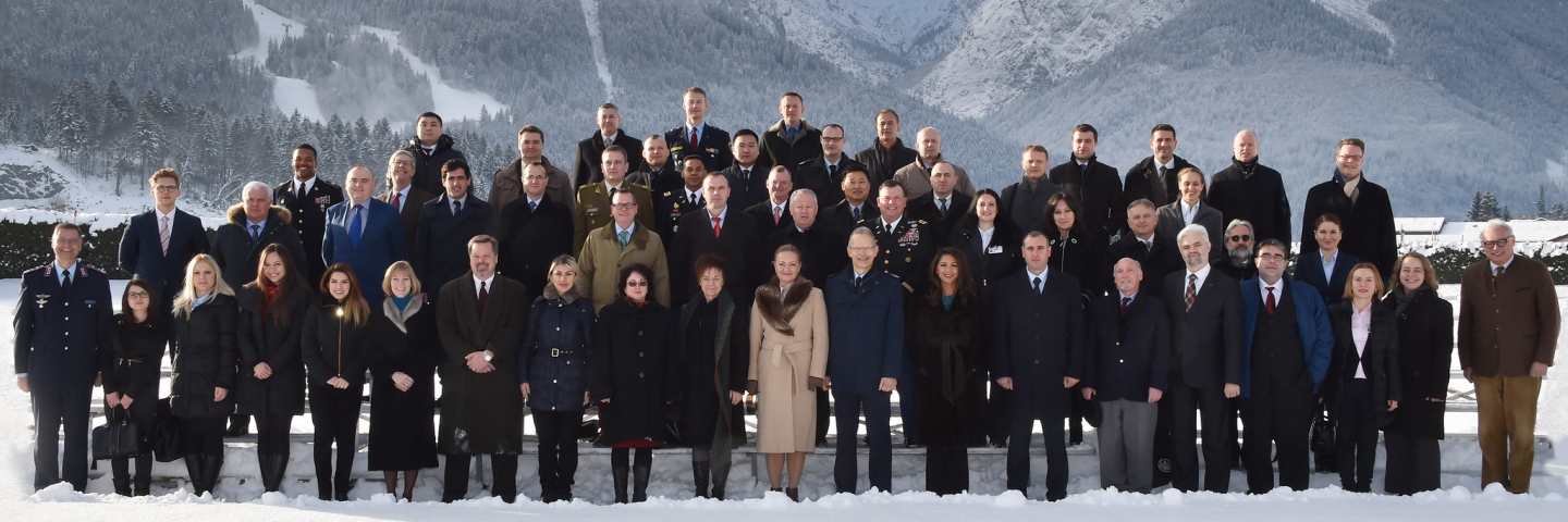 A group photo of participants for the Marshall Center’s Seminar on Regional Security started Jan. 21 and ended Feb. 11.