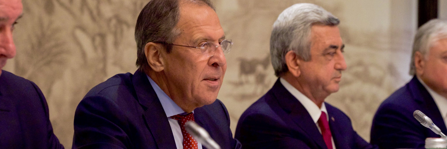 Russian Foreign Minister Lavrov and Armenian President Sagsya