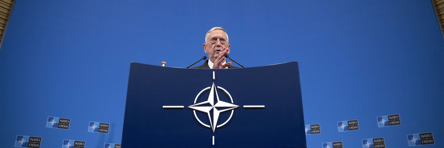 General Mattis speaking at NATO