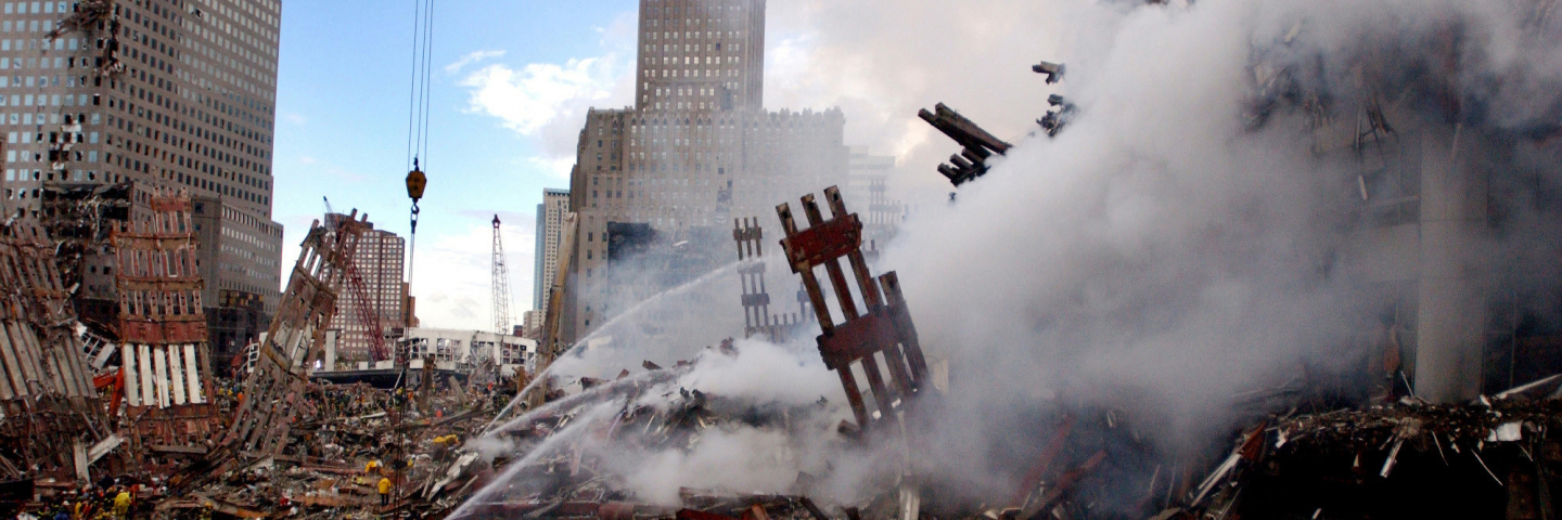 destruction at twin towers