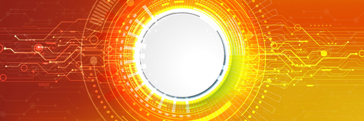 Abstract futuristic electronic circuit technology Multi Colored background