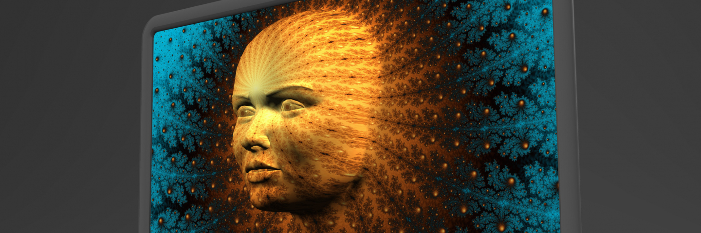 Artificial intelligence, conceptual computer artwork.