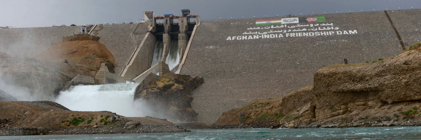 In this photograph taken on June 2, 2016, the Salma Hydroelectric Dam is seen at Chishti Sharif in Afghanistan's Herat province. Indian Prime Minister Narendra Modi will travel to Afghanistan for the second time in six months this weekend, on a one-day visit to inaugurate a dam with Afghan President Ashraf Ghani, India's foreign ministry said June 2.