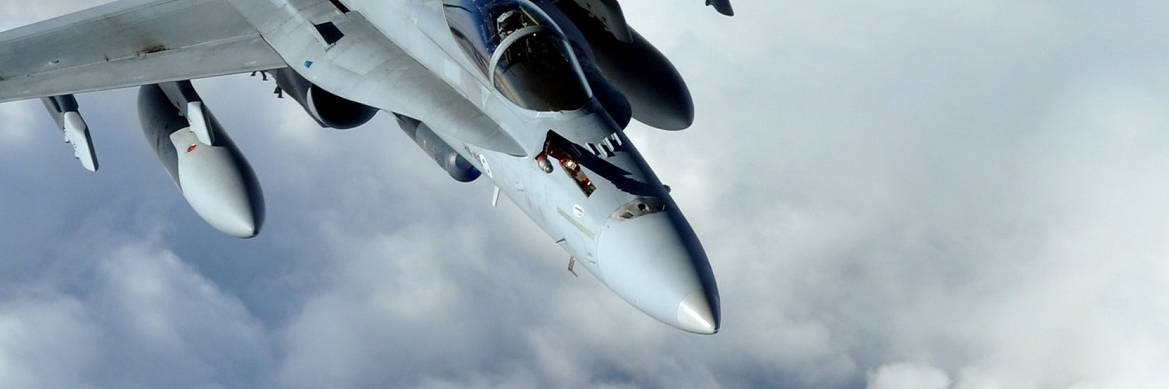 A Finnish air force F-18 Hornet aircraft flies during exercise Arctic Challenge 2013 over Norway Sept. 24, 2013.