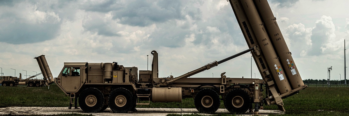 THAAD (Terminal High Altitude Area Defense) battery stands ready at US Naval Support Facility Deveselu in Romania.