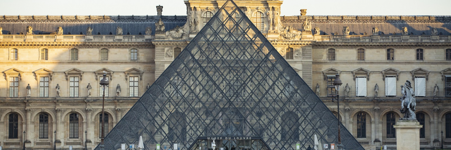 The Louvre Museum and its pyramid