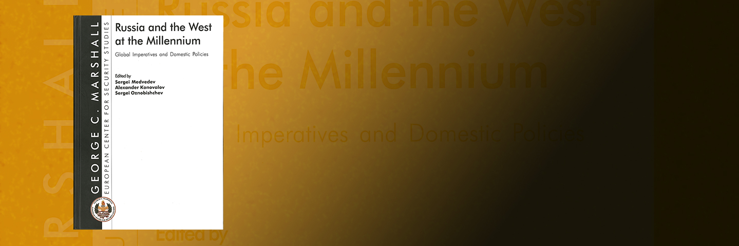 cover of Russia and the west at the millennium : global imperatives and domestic policies 