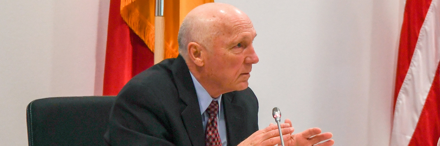 Photo of Gregory Gleason speaking