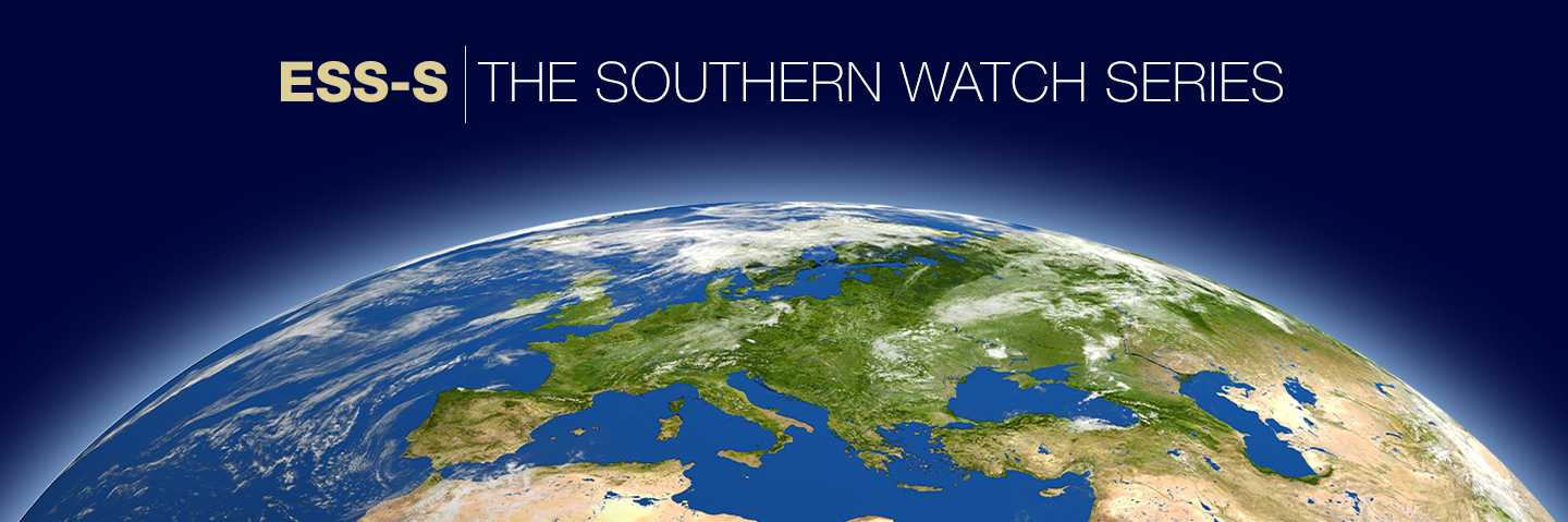 Image of map and words ESS-S The Southern Watch Series.