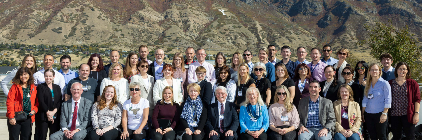 Group photo of NATO BILC participants in front of Y Mountain