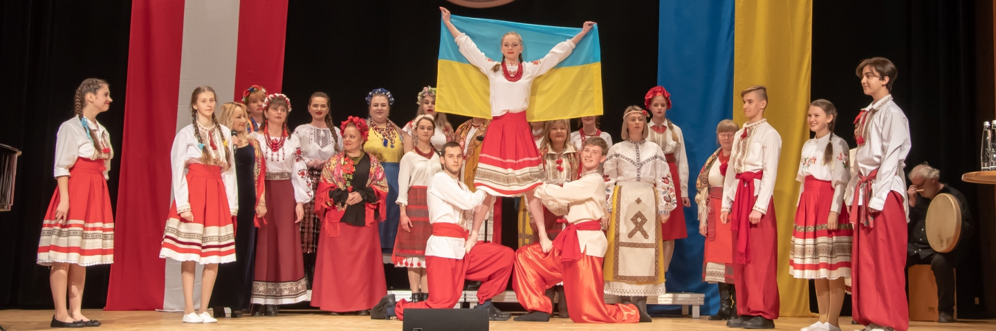 Ukraine Dancers perform for commemorative event in Garmisch