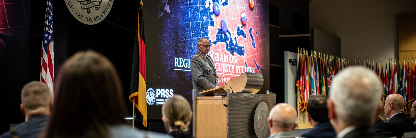 Photo of  Lt. Gen Wein Speaking at PRSS