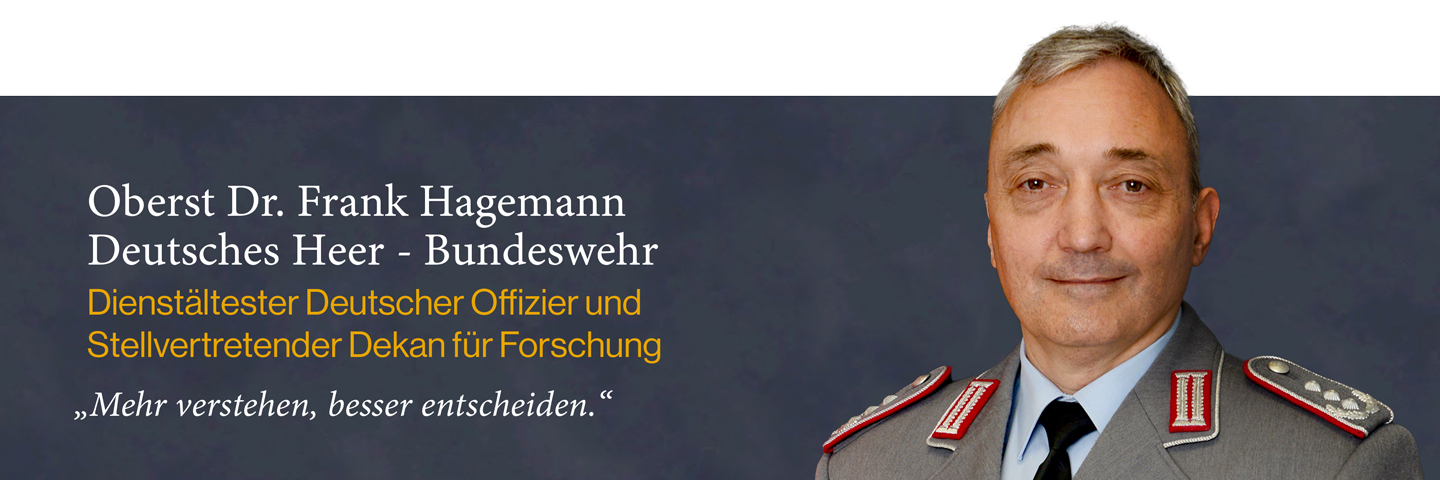 Oberst Frank Hagemann Bio Cover Image DE