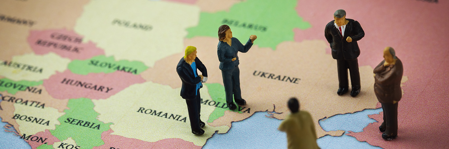 figures on a map of the black sea region