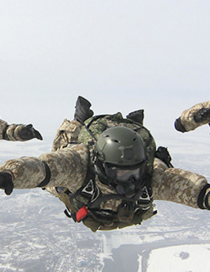 Special Operations Forces of the Russian Federation during training.