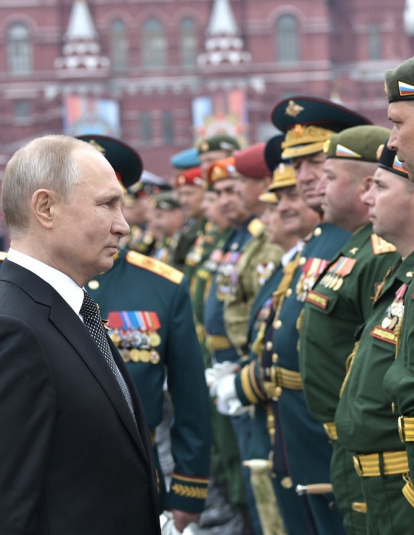 After the Victory Parade marking the 74th anniversary of Victory in the Great Patriotic War.