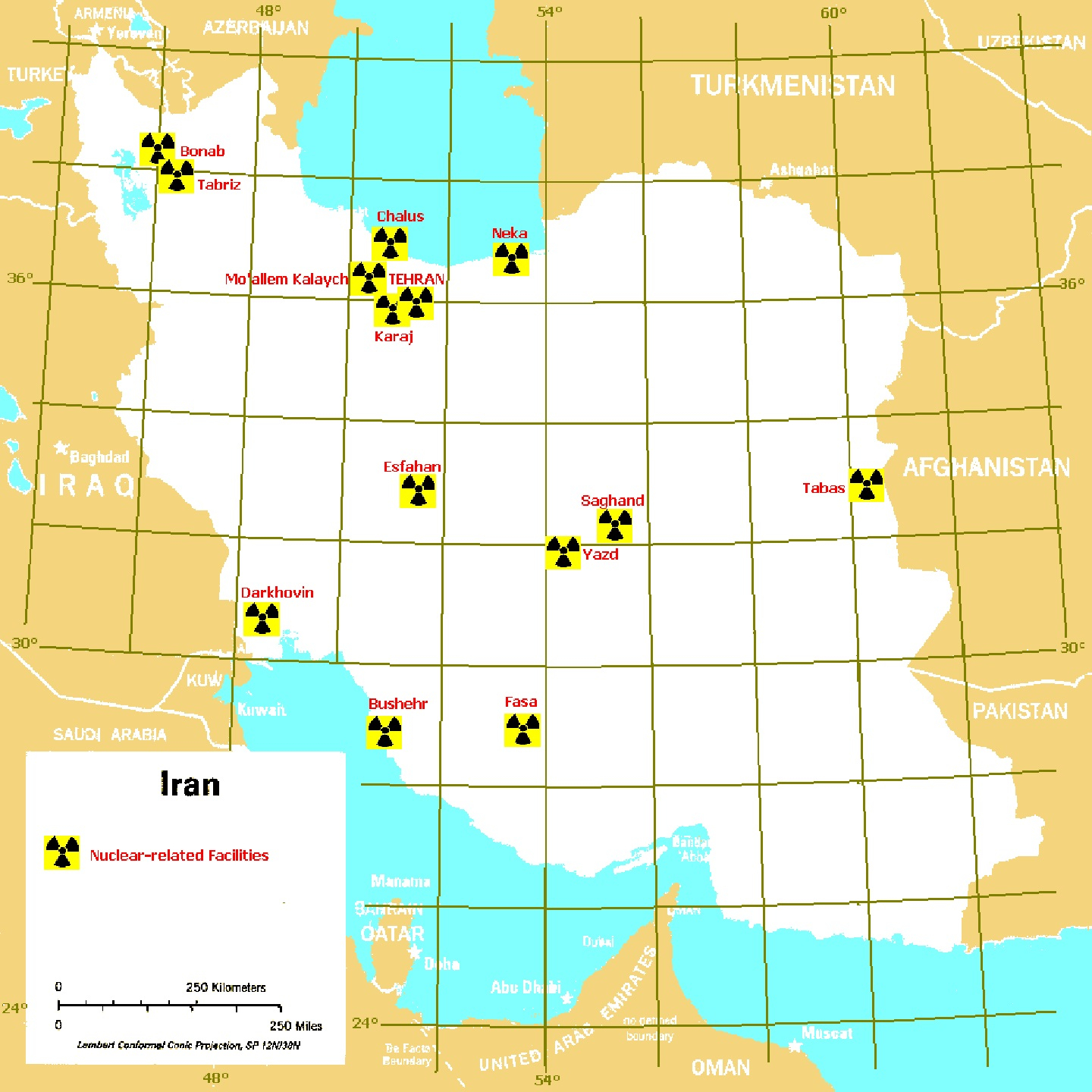 Figure 4: Iran’s Nuclear Facilities