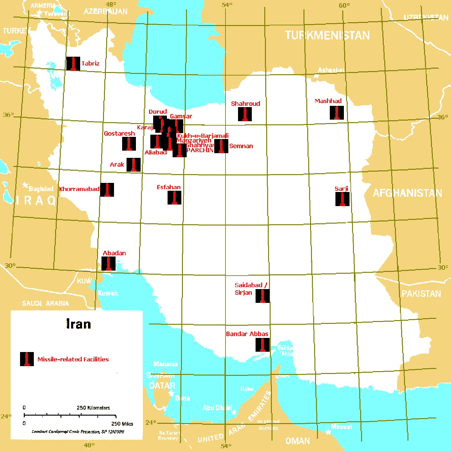 Figure 5: Iran’s Missile Facilities