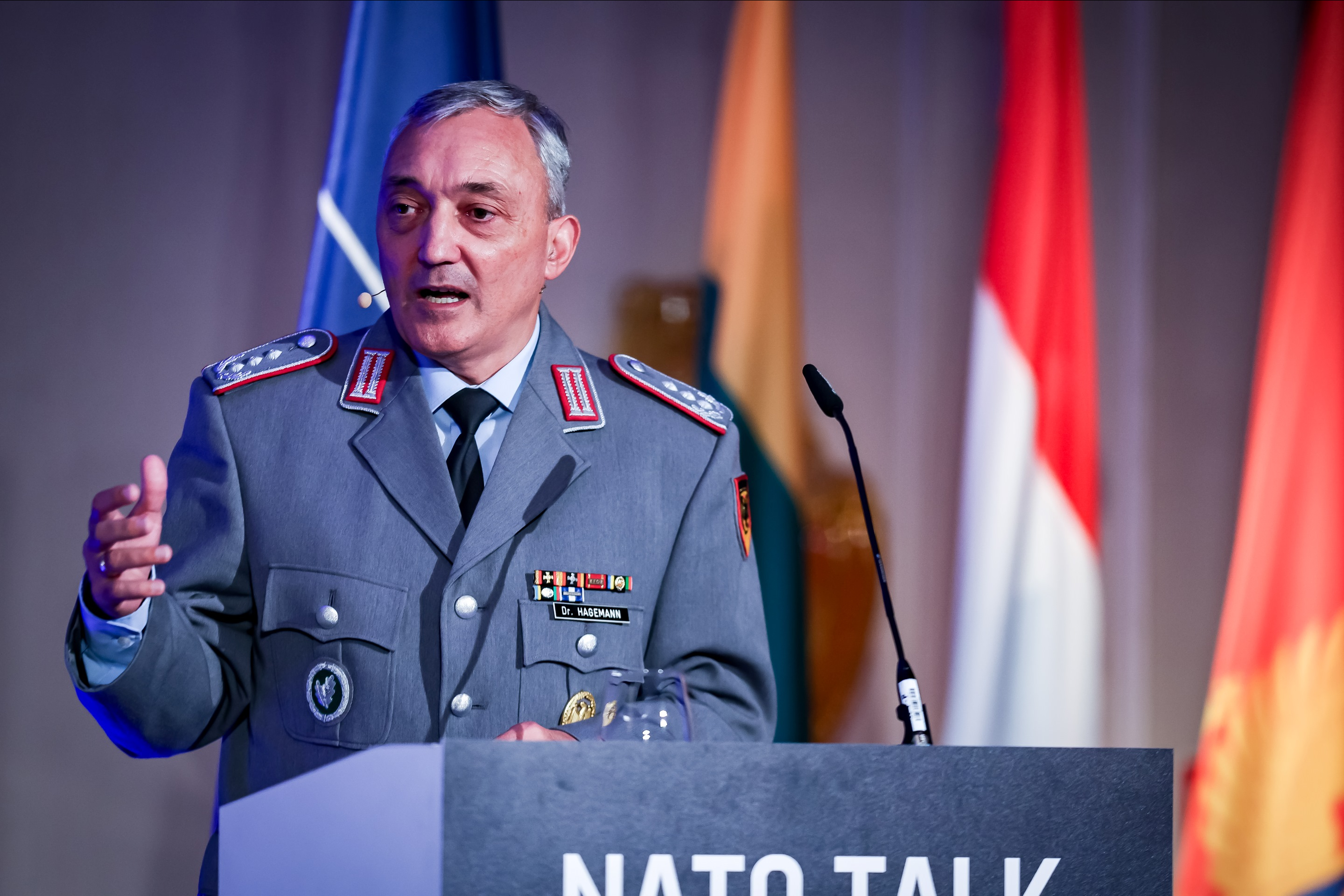 Col. Dr. Hagemann , speaks at NATO Talk conference