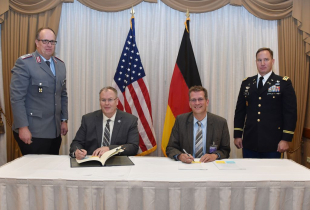 U.S. and German Defense Officials Sign Marshall Center Agreement Strengthening German-American Partnership 