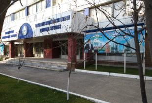 The main building of Tashkent state instituti of oriental studies. Tashkent, Mirabad district, Shakhrisabz street 25