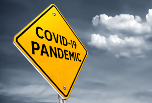 COVID 19 pandemic - road-sign message