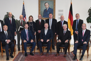 Group shot when General Tod D. Wolters visited George C. Marshall Center